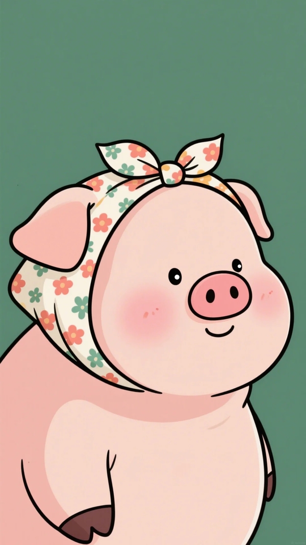 lợn chibi cute 25