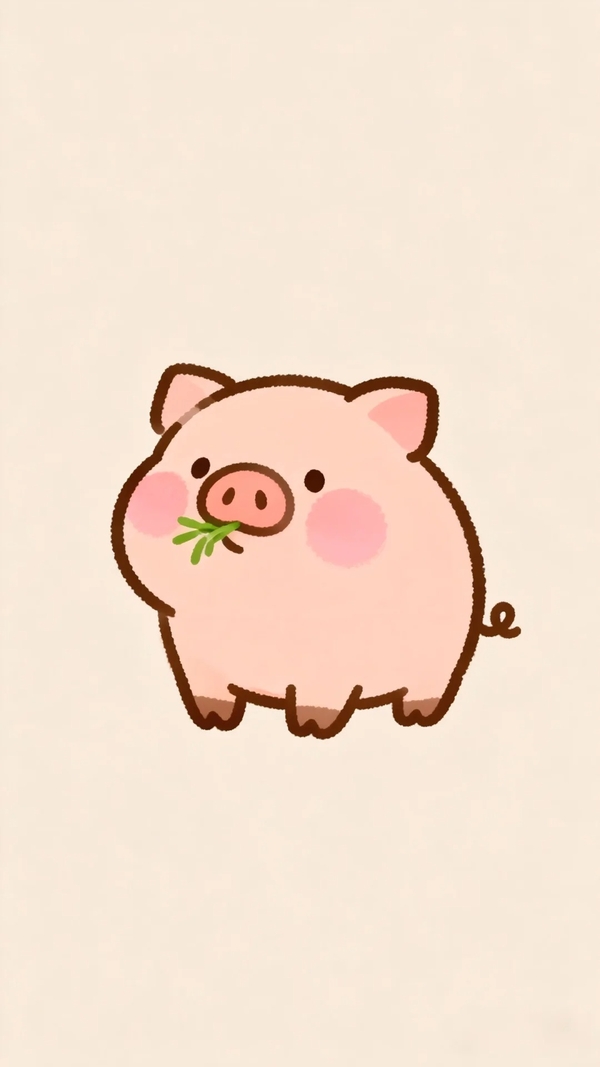lợn chibi cute 7