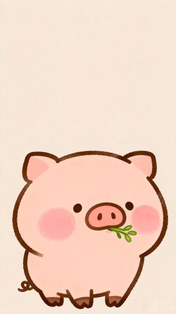 lợn chibi cute 8