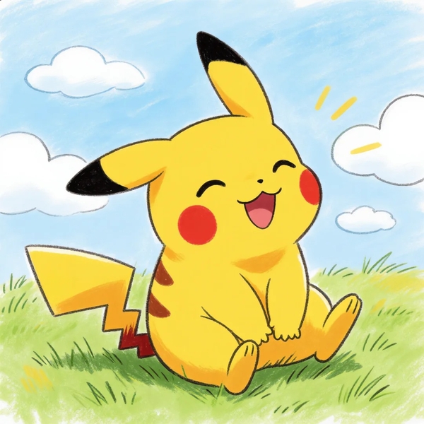 pikachu cute chibi 2