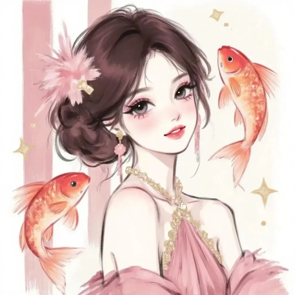 song ngư chibi nữ 4