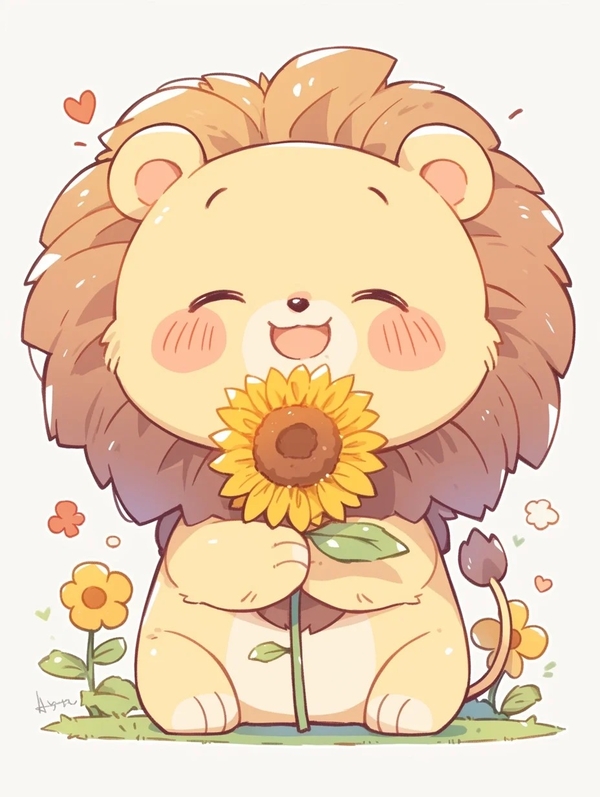 sư tử chibi 4