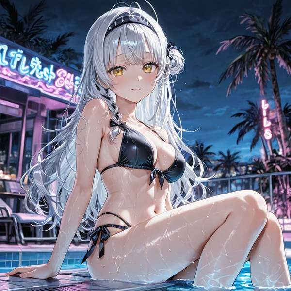 hình ảnh gái xinh anime mặc bikini 12