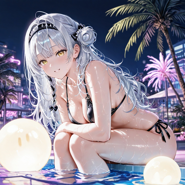 hình ảnh gái xinh anime mặc bikini 15
