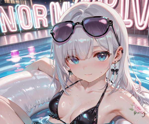 hình ảnh gái xinh anime mặc bikini 16