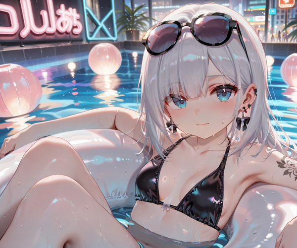 hình ảnh gái xinh anime mặc bikini 18