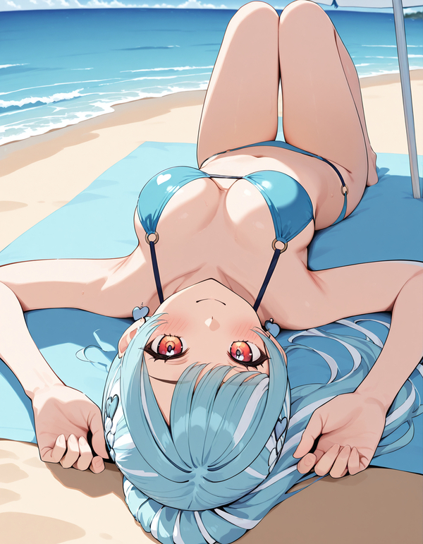 hình ảnh gái xinh anime mặc bikini 25