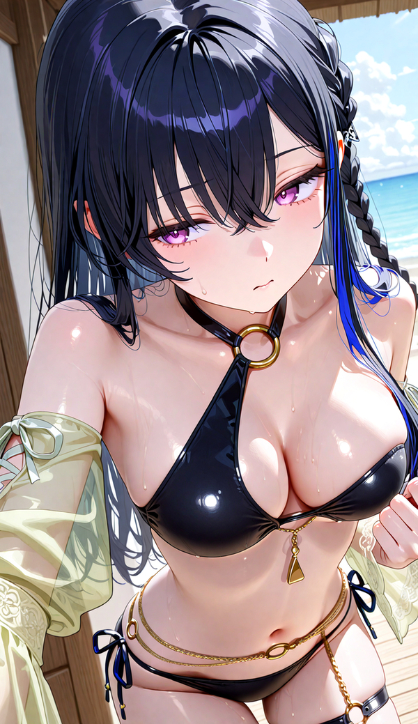 hình ảnh gái xinh anime mặc bikini 30