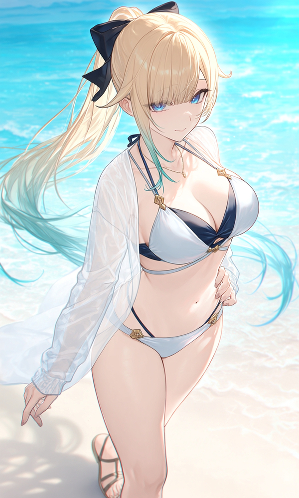 hình ảnh gái xinh anime mặc bikini 39