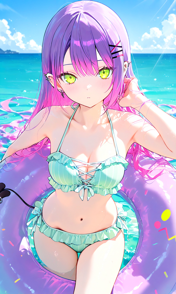 hình ảnh gái xinh anime mặc bikini 40