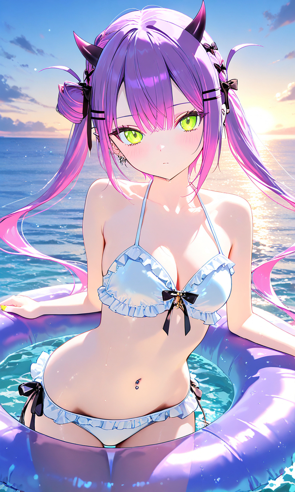 hình ảnh gái xinh anime mặc bikini 41